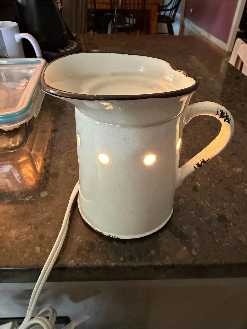 Scentsy Black Ceramic Electric Wax Warmer Base